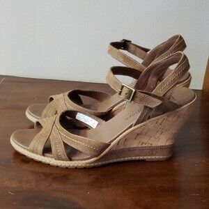 Timberland Earthkeepers Maeslin Buckle Wedge Cork Heel Women's Shoe Size 9